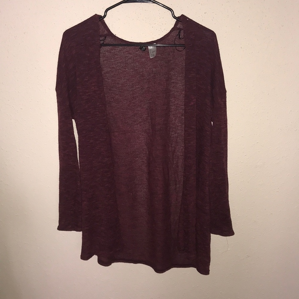 Burgundy cardigan